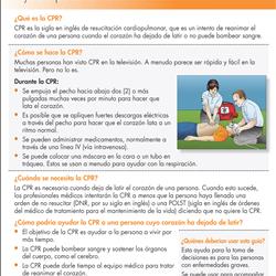 Decision Aid on CPR - Spanish